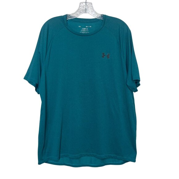 Under Armour Tshirt Teal Green Mens Large Loose Fit - Picture 1 of 7